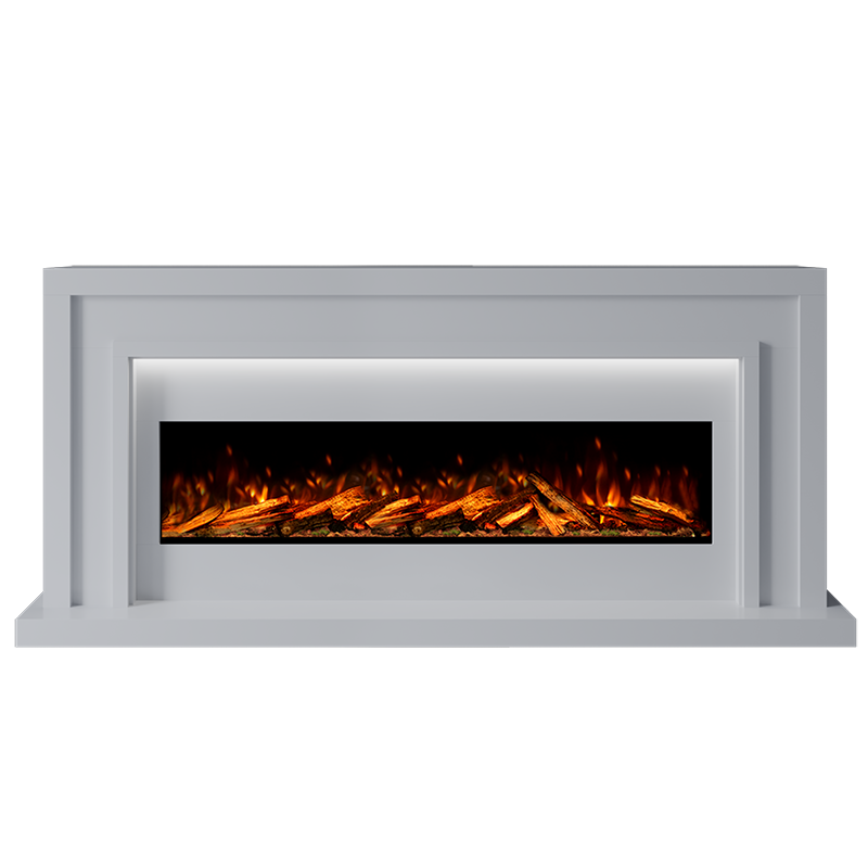 Zenith Suite 1300 S Marble Electric Fireplace 1900mm - 