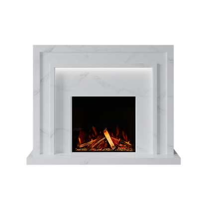 Zenith Suite 700 S Marble Electric Fireplace 1500mm - Bespoke Fireplace