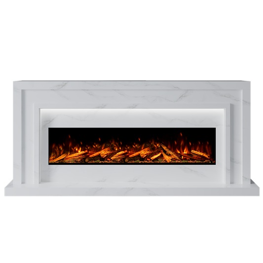 Zenith Suite 1300 S Marble Electric Fireplace 1900mm - Approved By Design