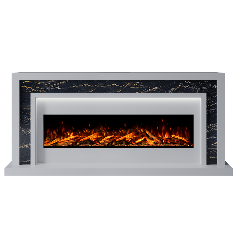Zenith Suite 1300 S Marble Electric Fireplace 1900mm - Approved By Design