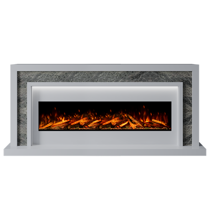Zenith Suite 1300 S Marble Electric Fireplace 1900mm - Approved By Design