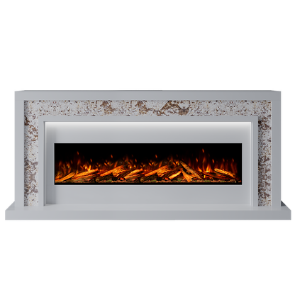 Zenith Suite 1300 S Marble Electric Fireplace 1900mm - Approved By Design