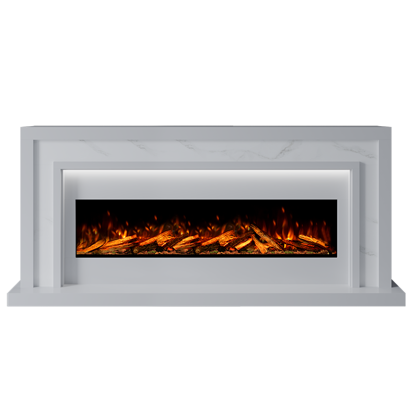 Zenith Suite 1300 S Marble Electric Fireplace 1900mm - Approved By Design