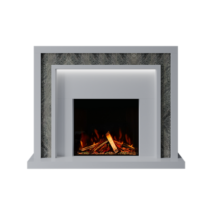 Zenith Suite 700 S Marble Electric Fireplace 1500mm - Approved By Design